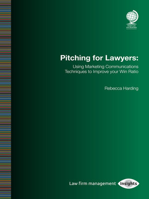 cover image of Pitching for Lawyers